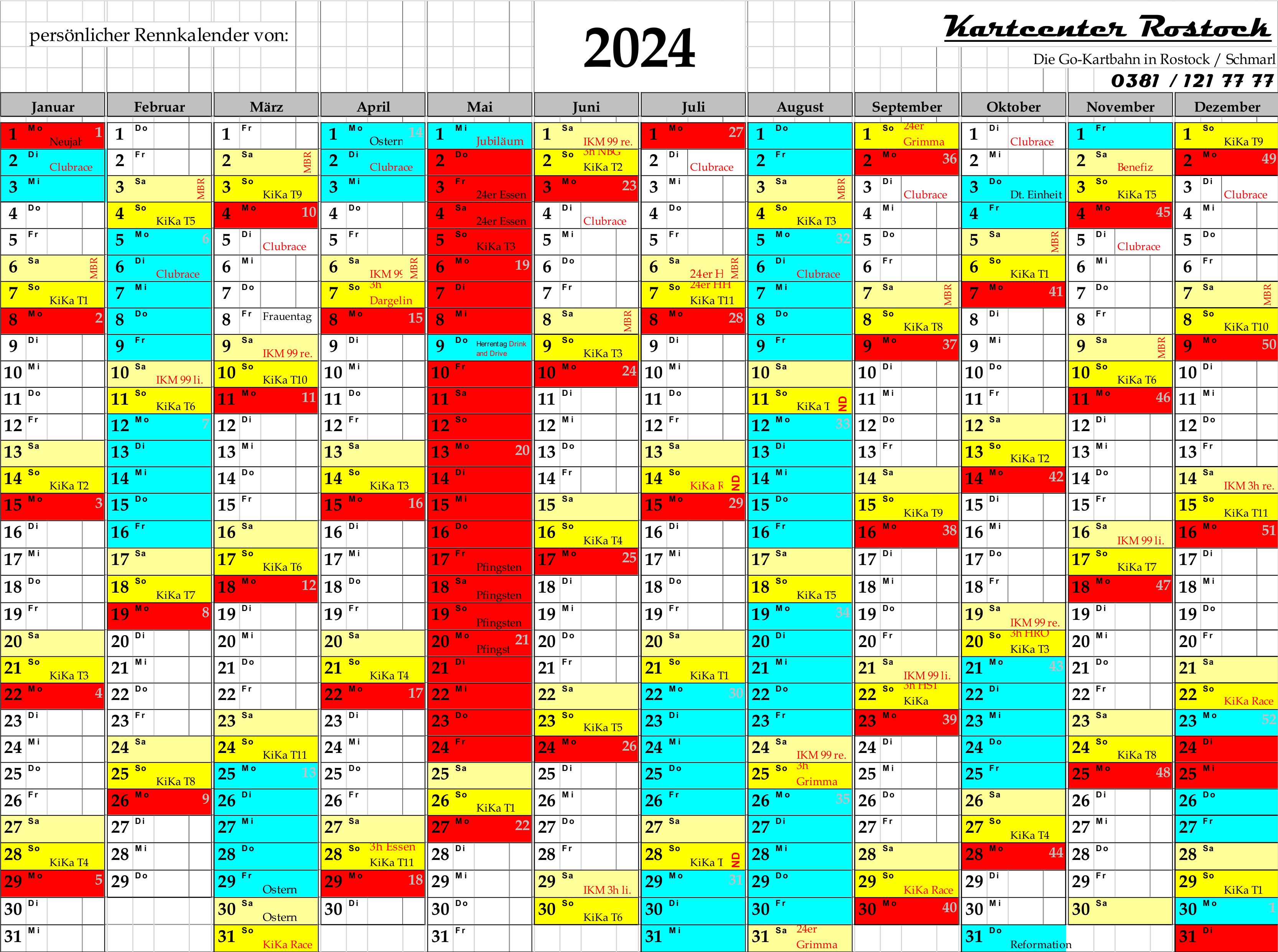 Kalender 2024 A4